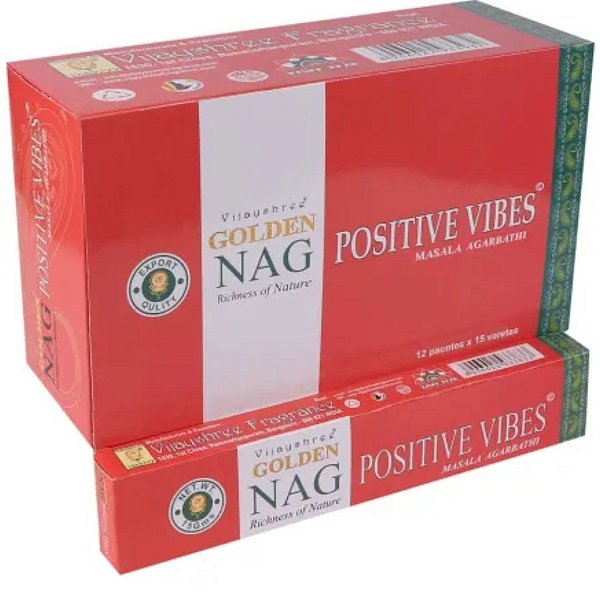 Incenso Golden Nag - Boas Vibrações