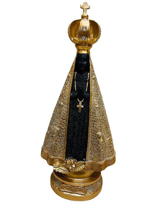 Nossa Senhora Aparecida - Milagre dos Peixes - Dourado e Preto