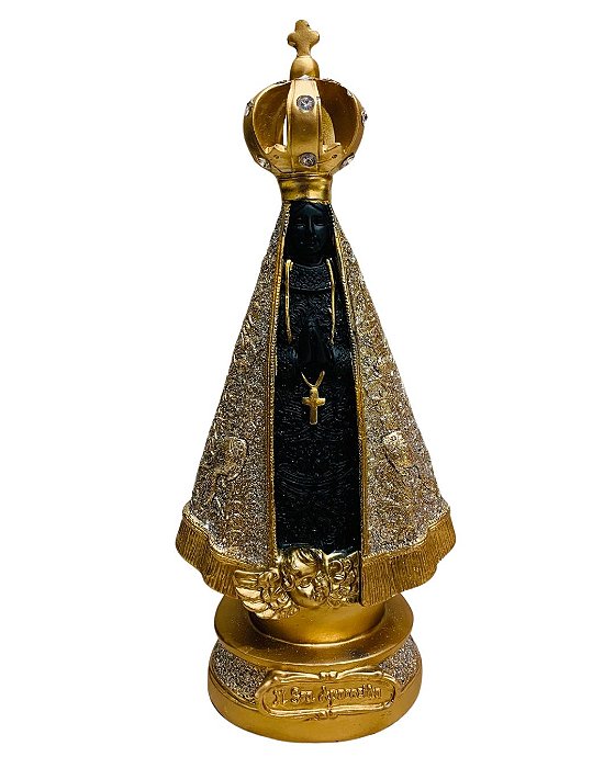 Nossa Senhora Aparecida - Milagre dos Peixes - Dourada - Pequena