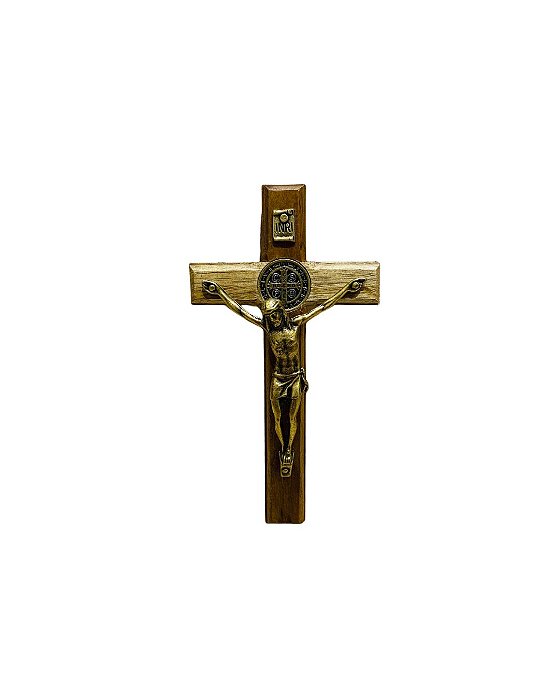 Crucifixo de Madeira para Parede - Pequeno