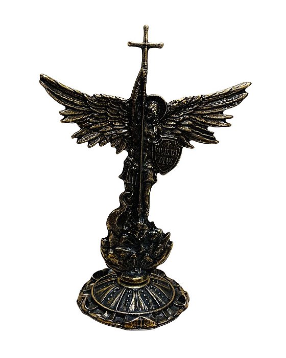 Adorno de Mesa de São Miguel  Ouro Velho na base