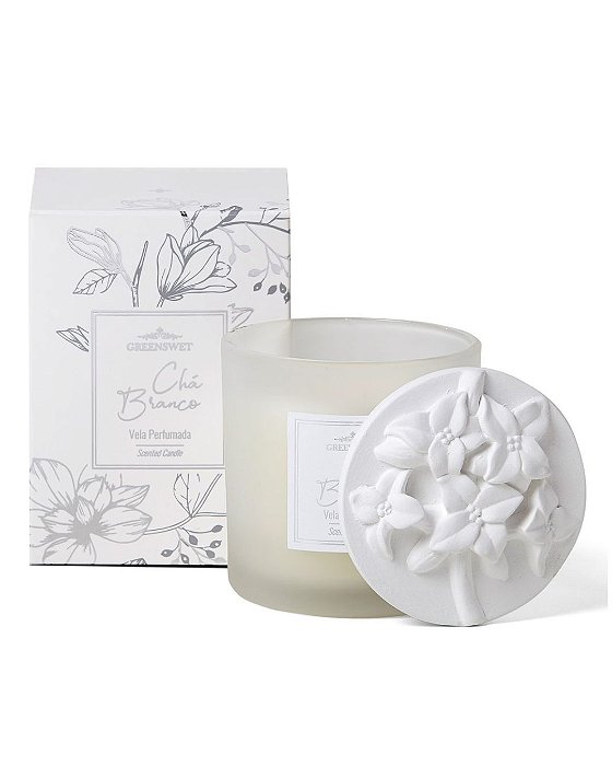 Vela Perfumada Chá Branco 180g - Greenswet