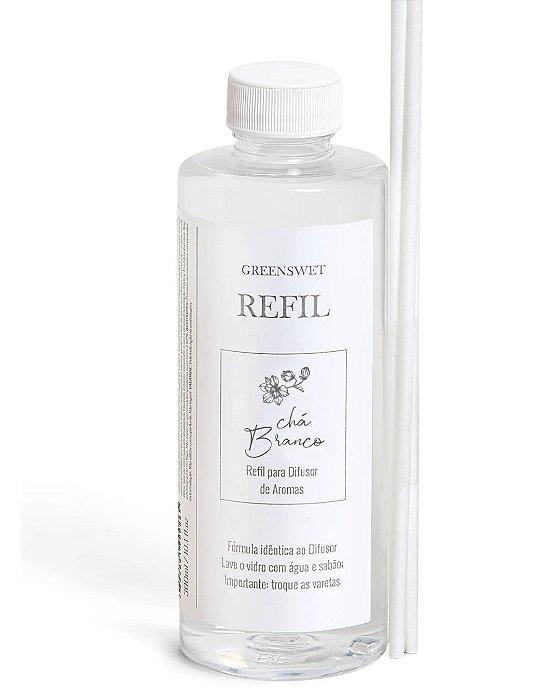 Refil 300 ml Difusor Aroma Chá Branco - Greenswet