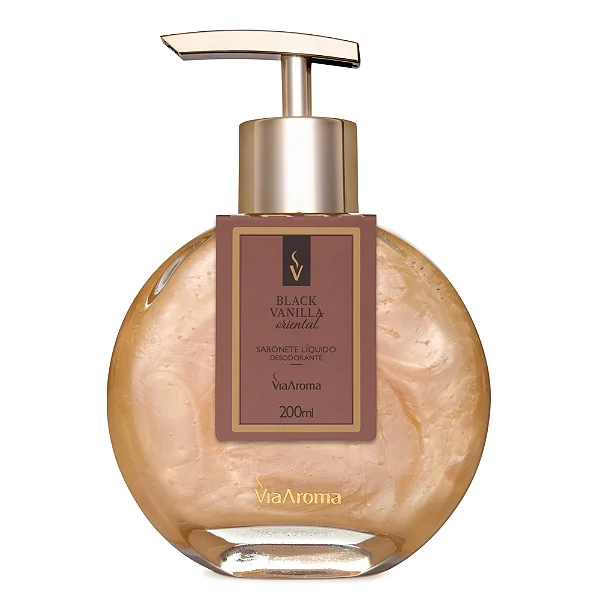 Sabonete Líquido Desodorante Black Vanilla Via Aroma - 200ml