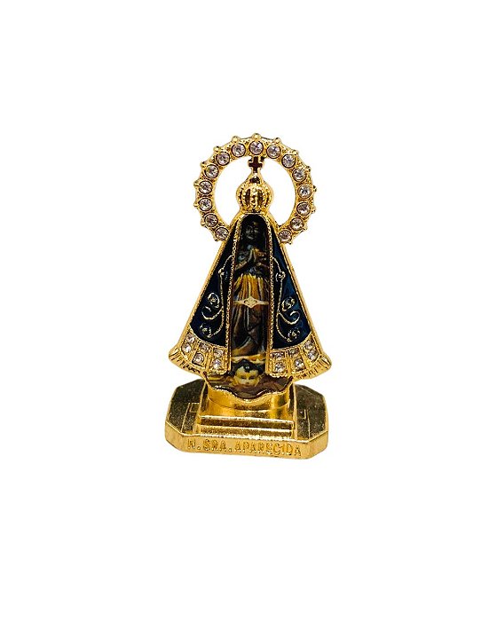 Enfeite para carro - Nossa Senhora Aparecida do Resplendor - Dourada
