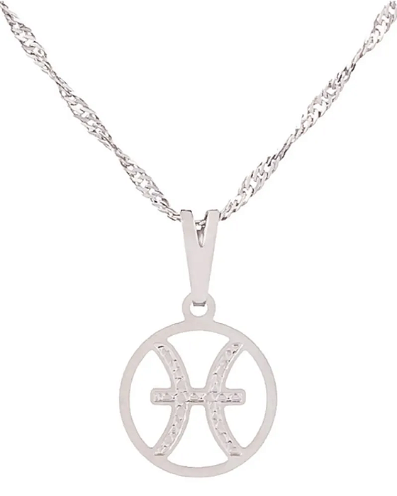 Gargantilha Signo Peixes 12 mm - Sunshine Cristais Tamanho: 1.Corrente 45 cm