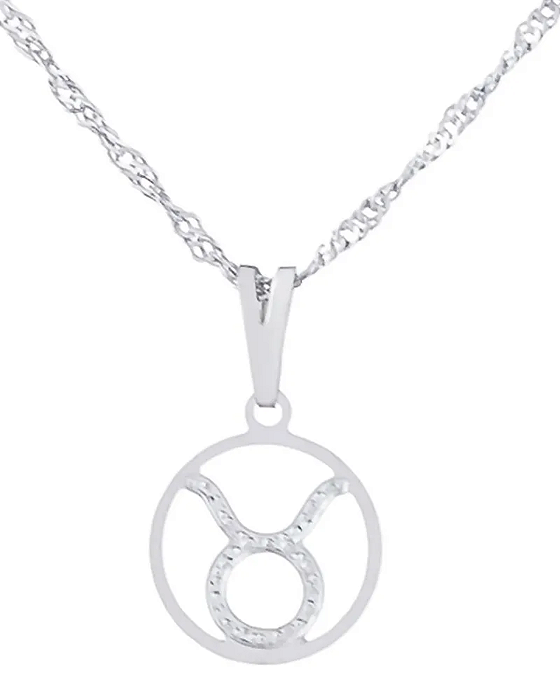 Gargantilha Signo Touro 12 mm - Sunshine Cristais Tamanho: 1.Corrente 45 cm