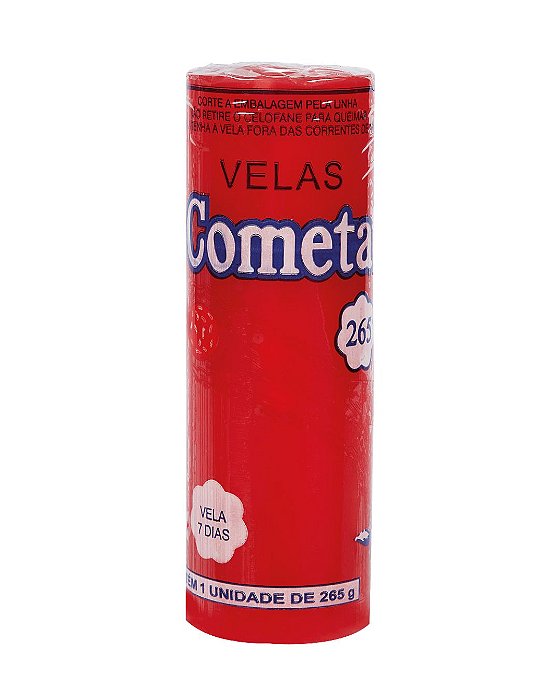 Vela de 7 dias Cometa Vermelha