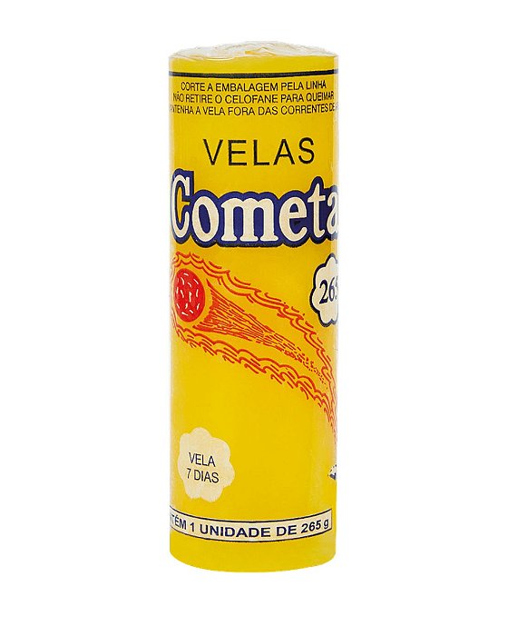 Vela de 7 dias Cometa - Amarela
