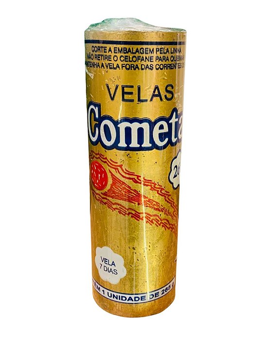 Vela de 7 dias Cometa - Dourada