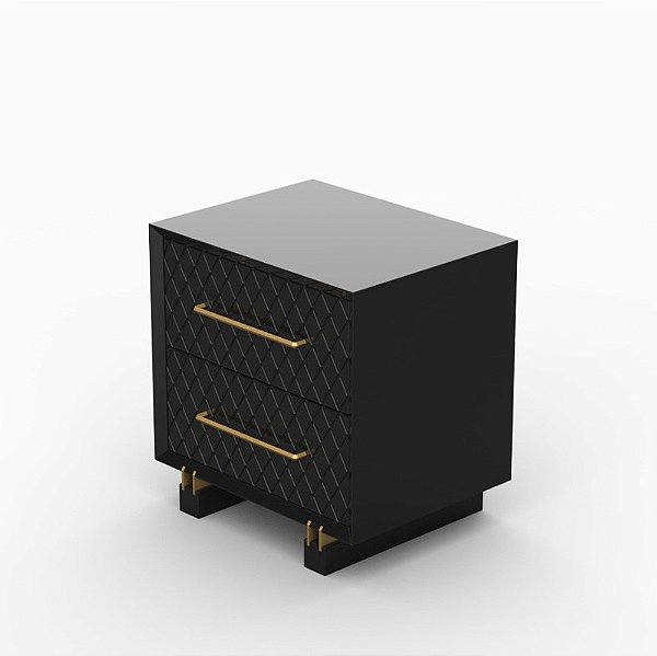 Mesa de Cabeceira Chelles - Preto - Alto Padrão Móveis.