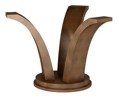 Base de Mesa Angra 03 Braços - Imbuia - Alto Padrão Móveis.