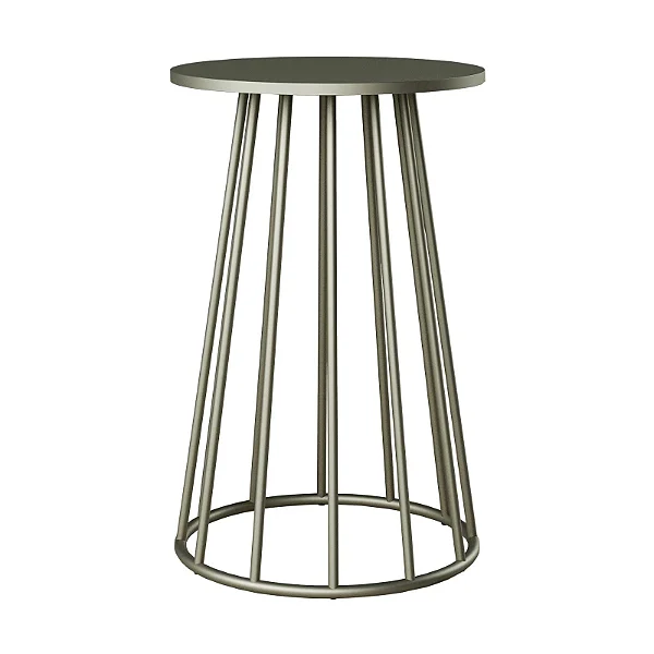 Base de Mesa em Aço Carbono - Champanhe - Alto Padrão Móveis.