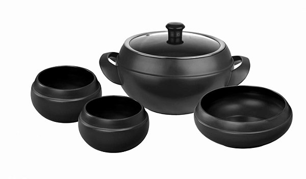 Conjunto Feijoada 5 Peças Preta - Ceraflame.