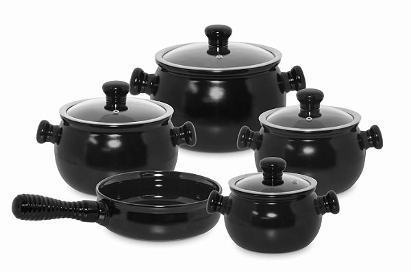 Conjunto Premiere 5 pcs Ceraflame - Preta