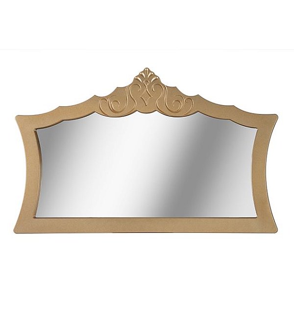 Moldura de Espelho Realeza 1,30 - Dourado - Alto Padrão Móveis.