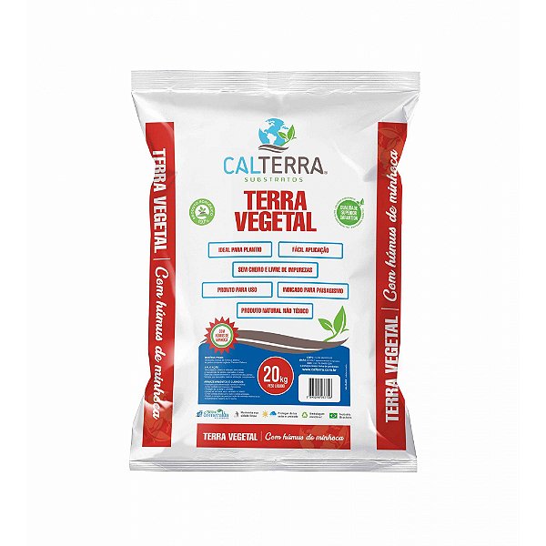 Terra Vegetal Adubada com Humus 20kg