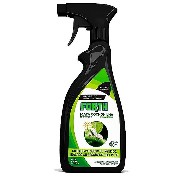 Inseticida Forth Mata Cochonilha Pronto Uso em Plantas 500ml
