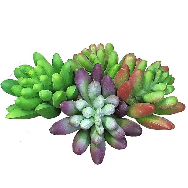 Planta Suculenta Dedo de Moça Artificial para Decoração