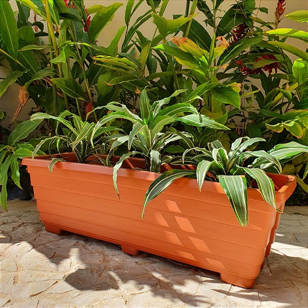 Floreira De Chão 60cm Vaso Jardineira Para Plantas E Hortas