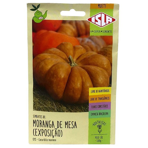 Sementes De Moranga De Mesa Exposição 100% Natural - Isla