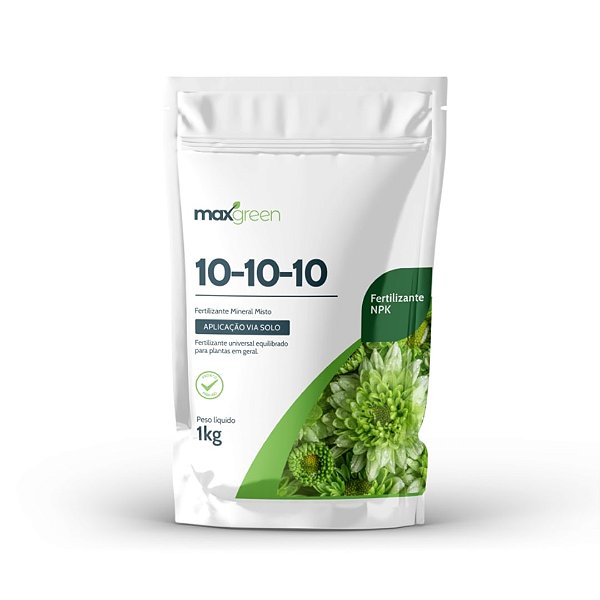 Adubo Mineral Misto NPK 10-10-10 Maxgreen Para Plantas