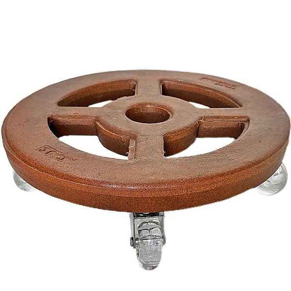 Suporte Redondo com Rodas de Silicone para Vasos de Plantas