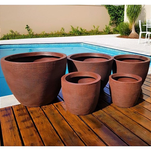 Vaso Berlim Grande para Plantas de Jardim em Polietileno