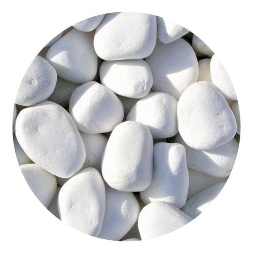 Pedra Para Jardim Seixo Dolomita Branca Nº2 Vaso Planta 30kg