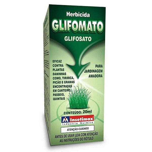 Mata Mato Glifomato 20ml Concentrado Herbicida Não Seletivo