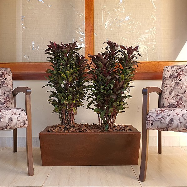 Jardineira De Plantas Florença 80x25cm Floreira Polietileno