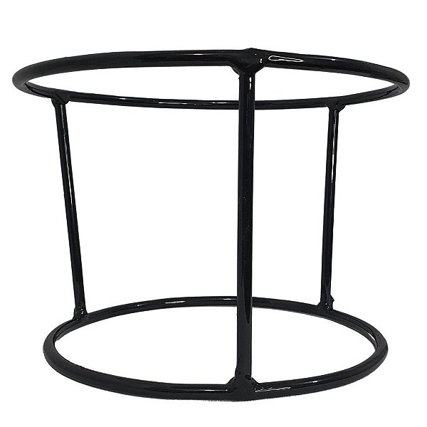 Suporte Redondo de Ferro para Bacias de 20cm Plantas de Chão
