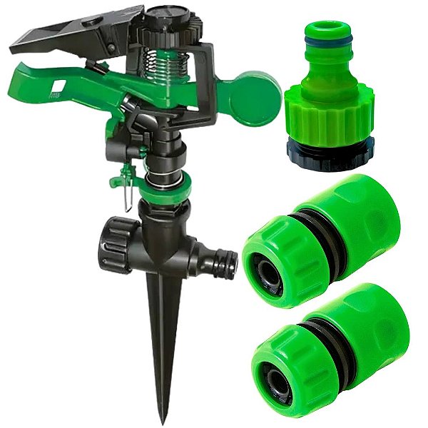 Kit Para Irrigação Engate Rápido Adaptador Torneira Aspersor