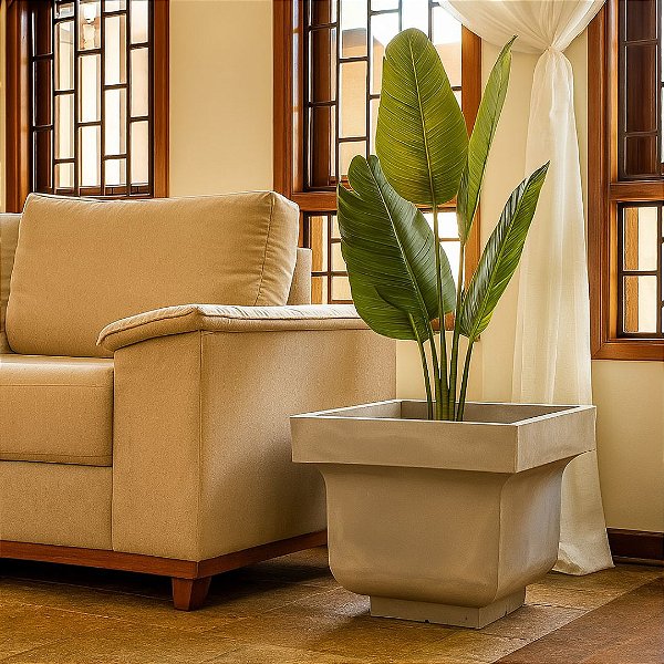 Vaso Para Planta e Decoração Interna Externa Siena 48cm
