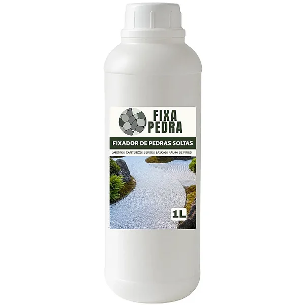 Fixador de Pedras Soltas e Seixos Paisagismo e Jardim 1L
