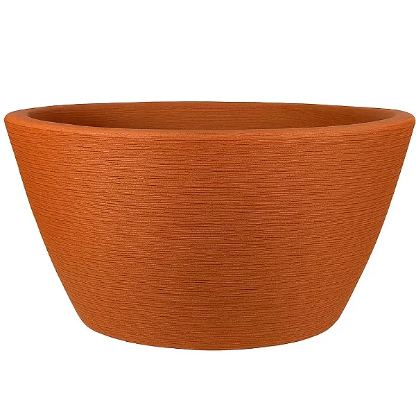 Vaso Bacia Para Planta Pequim Texturizado Decorativo 52x28cm