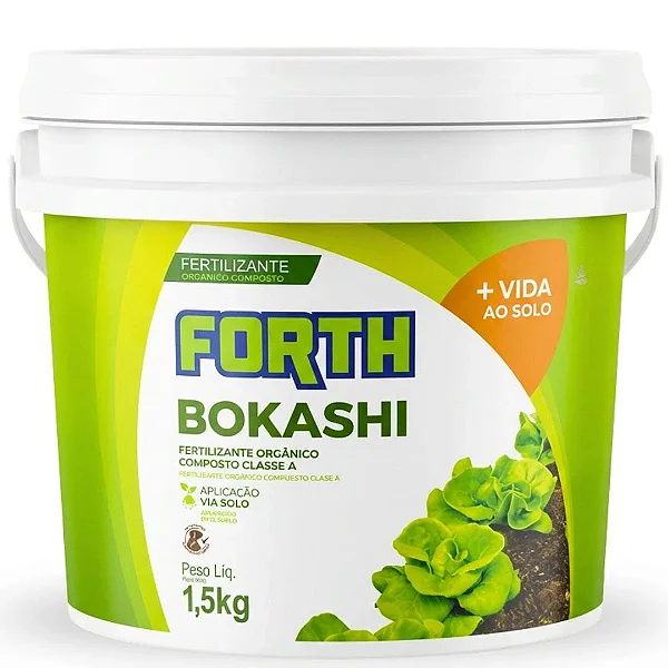 Forth Bokashi Adubo Fertillizante Orgânico Planta 1,5kg