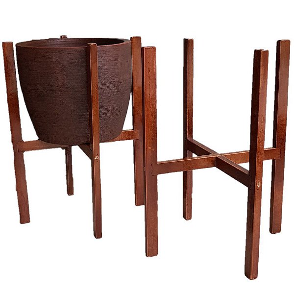 Suporte de Madeira 54 x 40 cm para Vaso - Alpe & Aritana