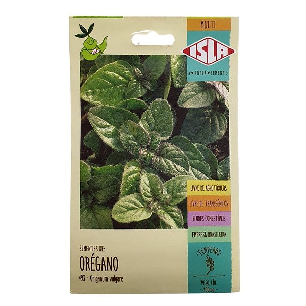 Sementes De Orégano 100mg Natural Sem Agrotóxicos - Isla