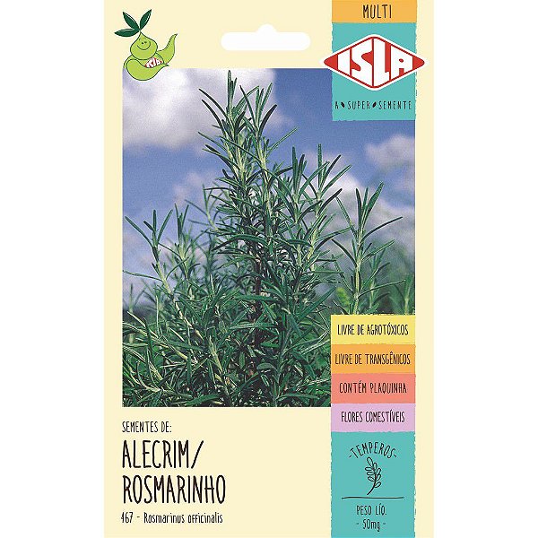 Sementes de Alecrim Rosmarinho 500mg - Isla