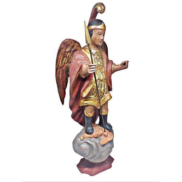 Antiga imagem sacra "São Miguel Arcanjo"