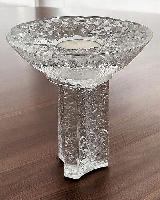 Castiçal Orrefors designer  Lars Hellsten
