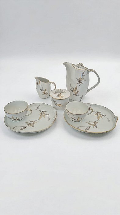 Conjunto de chá porcelana Noritake com  7 peças
