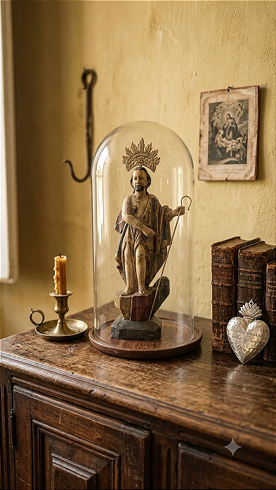 Antiga imagem sacra de São Joao Batista