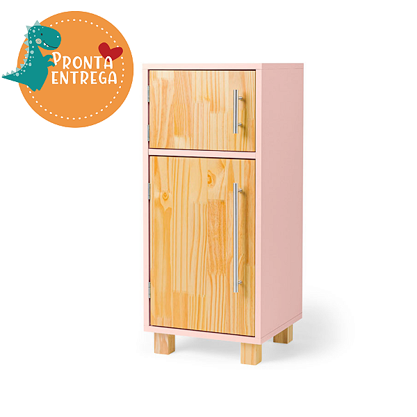 Brinquedo de Madeira Geladeira Infantil - ROSA