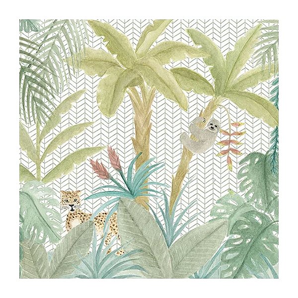 PAINEL de Parede Infantil - Selva Tropical