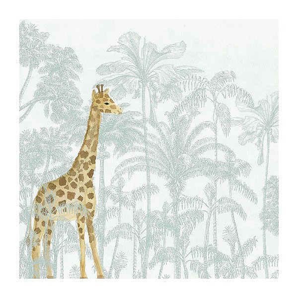 PAINEL de Parede - Girafa Verde