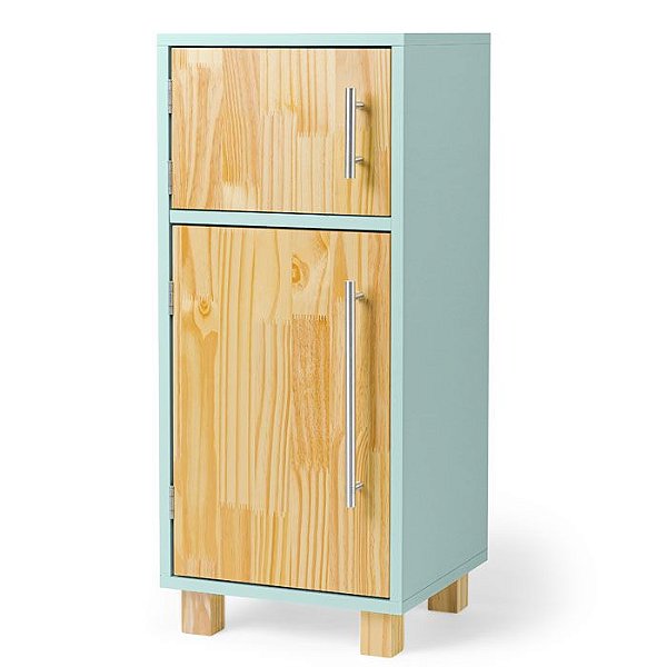 Brinquedo de Madeira Geladeira Infantil - VERDE ÁGUA
