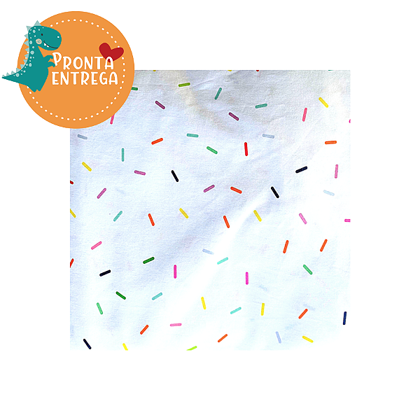 Roupa de Cama Infantil LENÇOL DE ELÁSTICO - CONFETE - SOLTEIRO