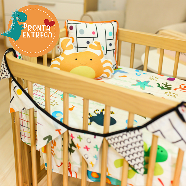 Bandeirinhas em Tecido Estampado Infantil